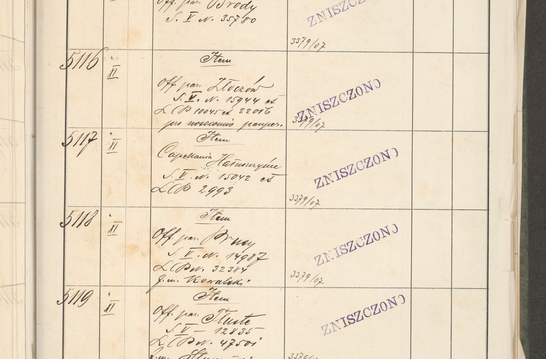 Zdjęcie nr 25 dla obiektu archiwalnego: Protocollum 1907 r.