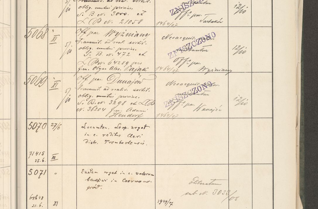 Zdjęcie nr 19 dla obiektu archiwalnego: Protocollum 1907 r.