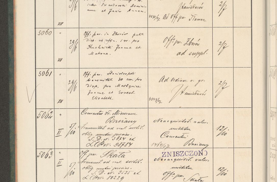Zdjęcie nr 18 dla obiektu archiwalnego: Protocollum 1907 r.