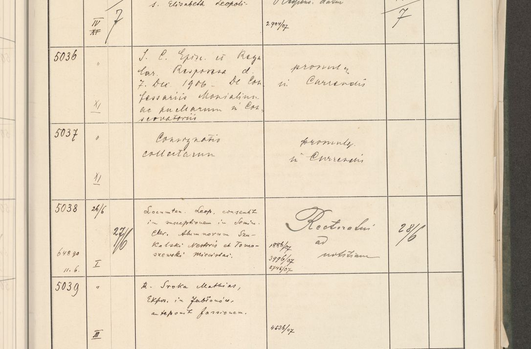 Zdjęcie nr 15 dla obiektu archiwalnego: Protocollum 1907 r.