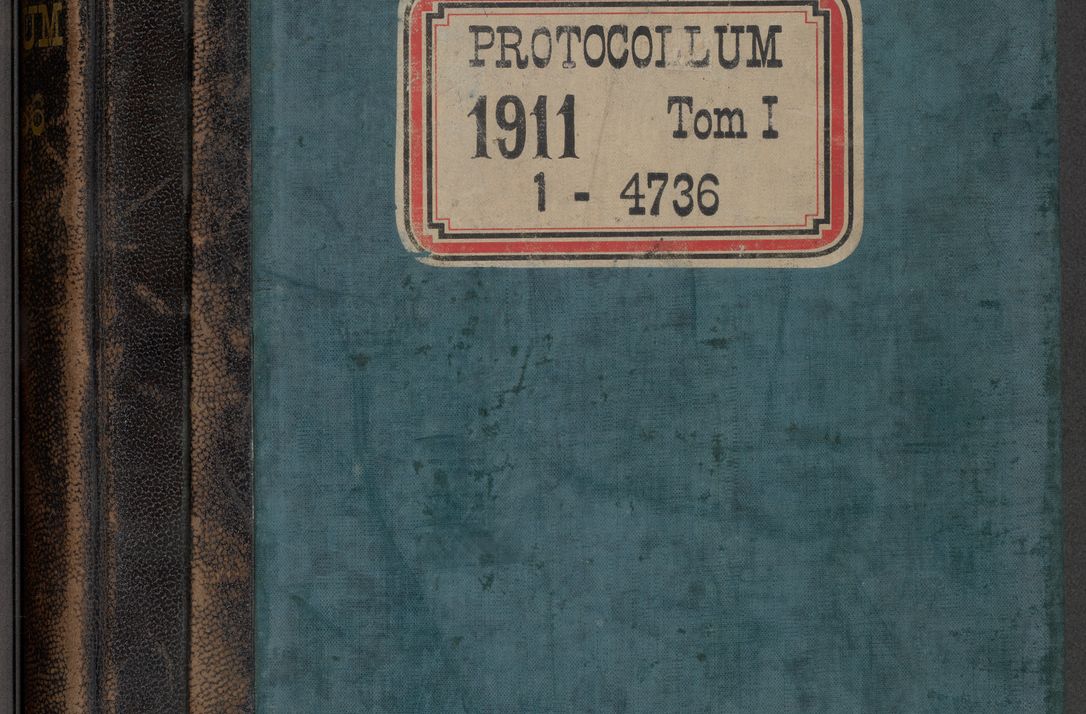 Zdjęcie nr 1 dla obiektu archiwalnego: Protocollum 1911, cz. I