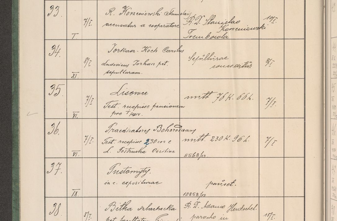 Zdjęcie nr 9 dla obiektu archiwalnego: Protocollum Consistorii lat. Leop. 1914