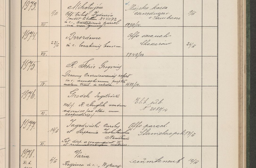 Zdjęcie nr 204 dla obiektu archiwalnego: Protocollum Consistorii lat. Leop. 1914