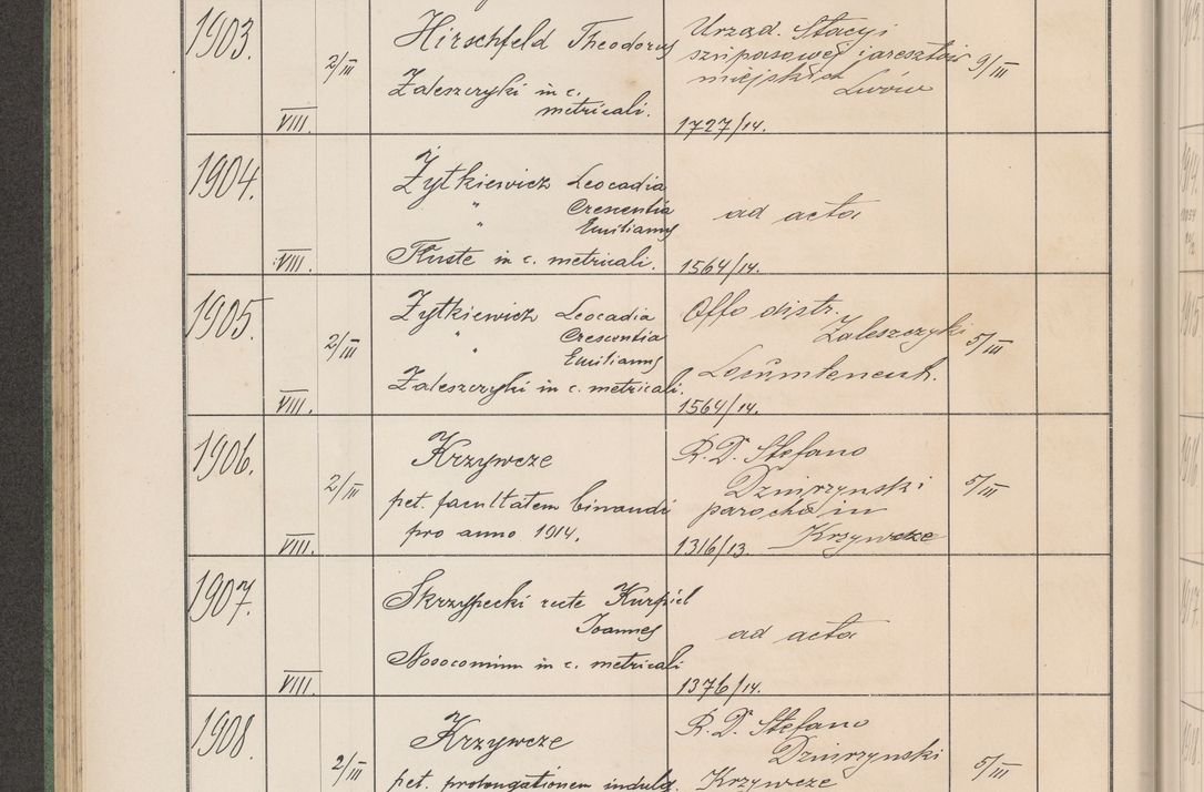 Zdjęcie nr 197 dla obiektu archiwalnego: Protocollum Consistorii lat. Leop. 1914