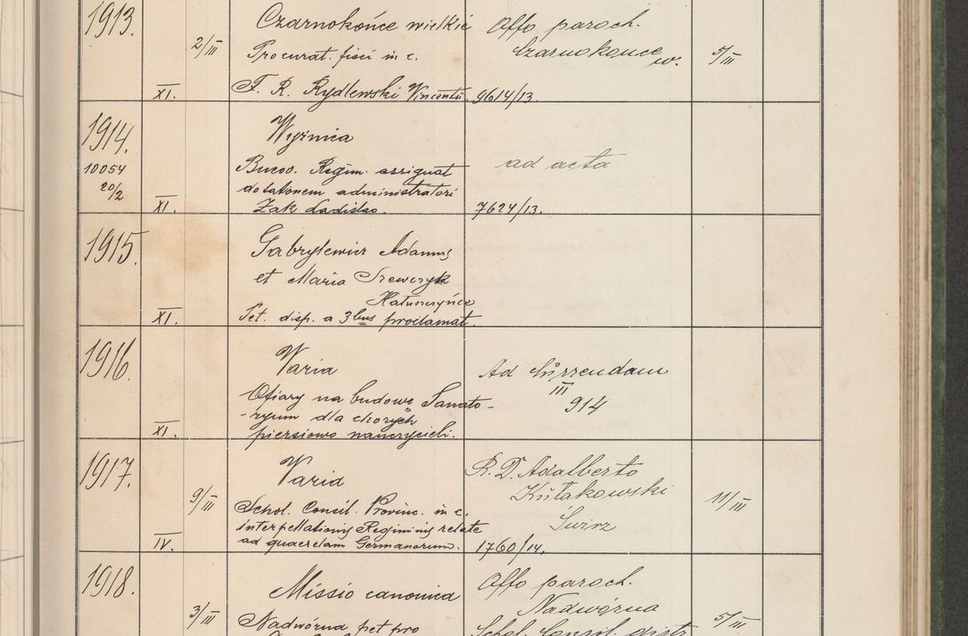 Zdjęcie nr 198 dla obiektu archiwalnego: Protocollum Consistorii lat. Leop. 1914