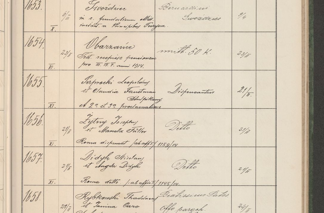 Zdjęcie nr 172 dla obiektu archiwalnego: Protocollum Consistorii lat. Leop. 1914