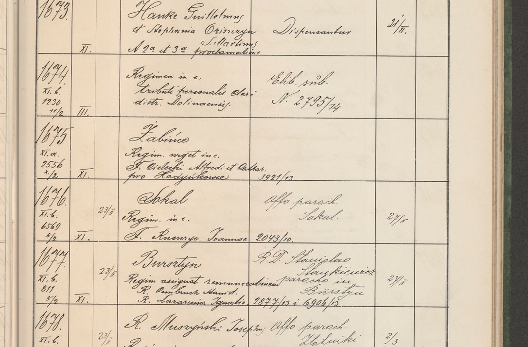 Zdjęcie nr 174 dla obiektu archiwalnego: Protocollum Consistorii lat. Leop. 1914