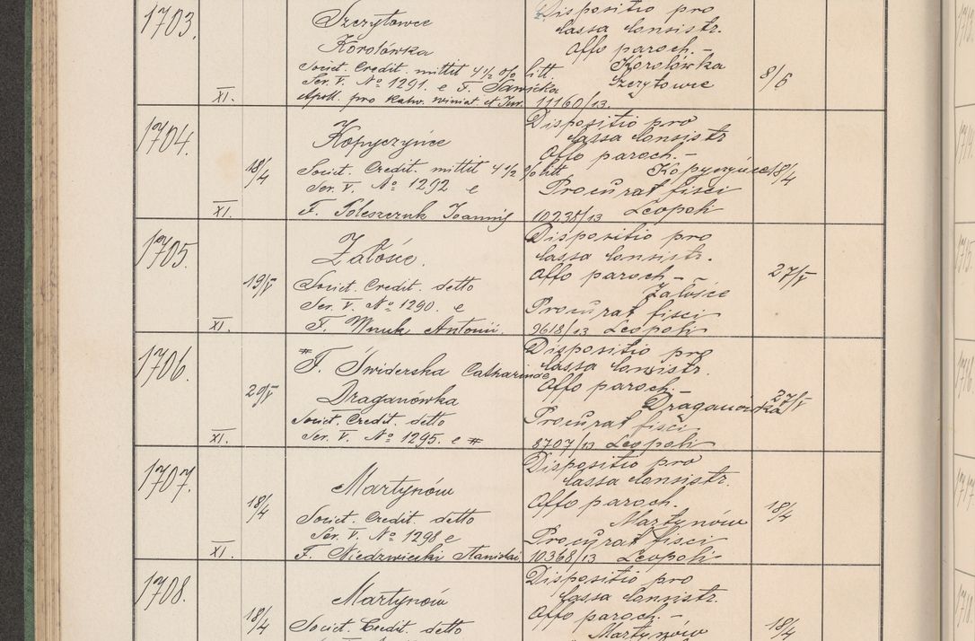 Zdjęcie nr 177 dla obiektu archiwalnego: Protocollum Consistorii lat. Leop. 1914