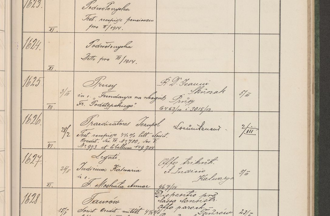 Zdjęcie nr 168 dla obiektu archiwalnego: Protocollum Consistorii lat. Leop. 1914