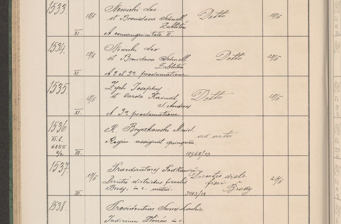Zdjęcie nr 159 dla obiektu archiwalnego: Protocollum Consistorii lat. Leop. 1914
