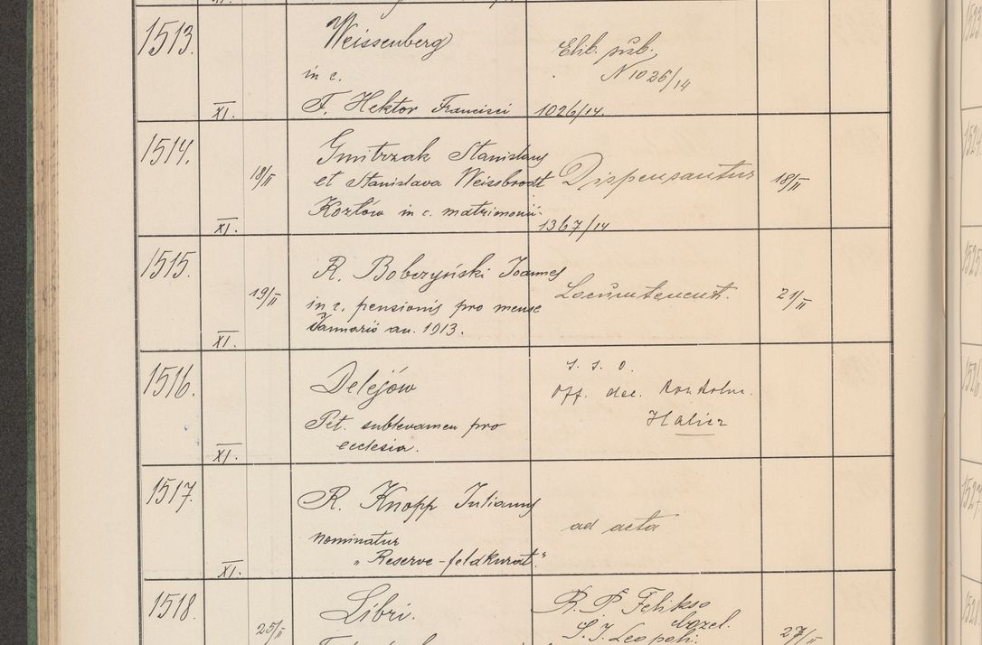 Zdjęcie nr 157 dla obiektu archiwalnego: Protocollum Consistorii lat. Leop. 1914