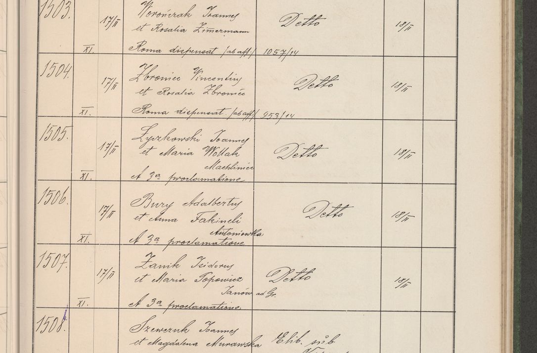 Zdjęcie nr 156 dla obiektu archiwalnego: Protocollum Consistorii lat. Leop. 1914