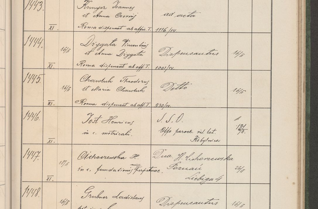 Zdjęcie nr 150 dla obiektu archiwalnego: Protocollum Consistorii lat. Leop. 1914