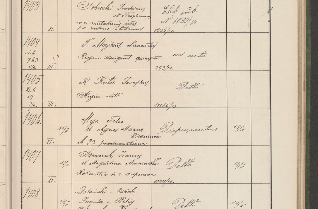 Zdjęcie nr 146 dla obiektu archiwalnego: Protocollum Consistorii lat. Leop. 1914