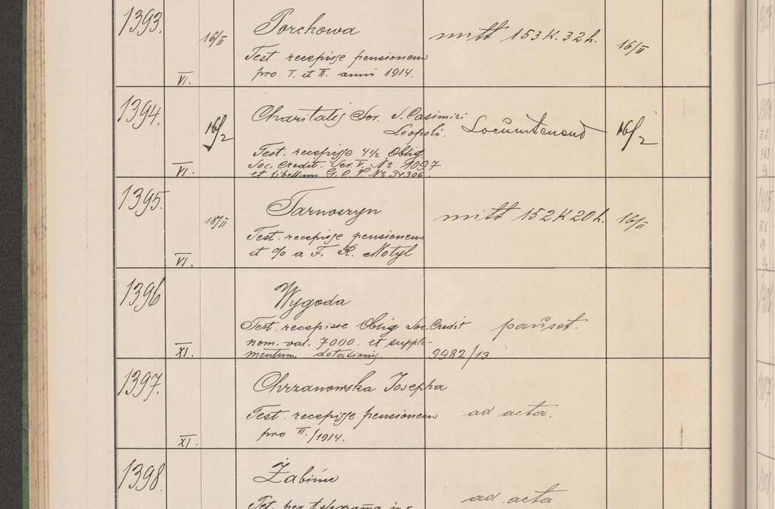 Zdjęcie nr 145 dla obiektu archiwalnego: Protocollum Consistorii lat. Leop. 1914