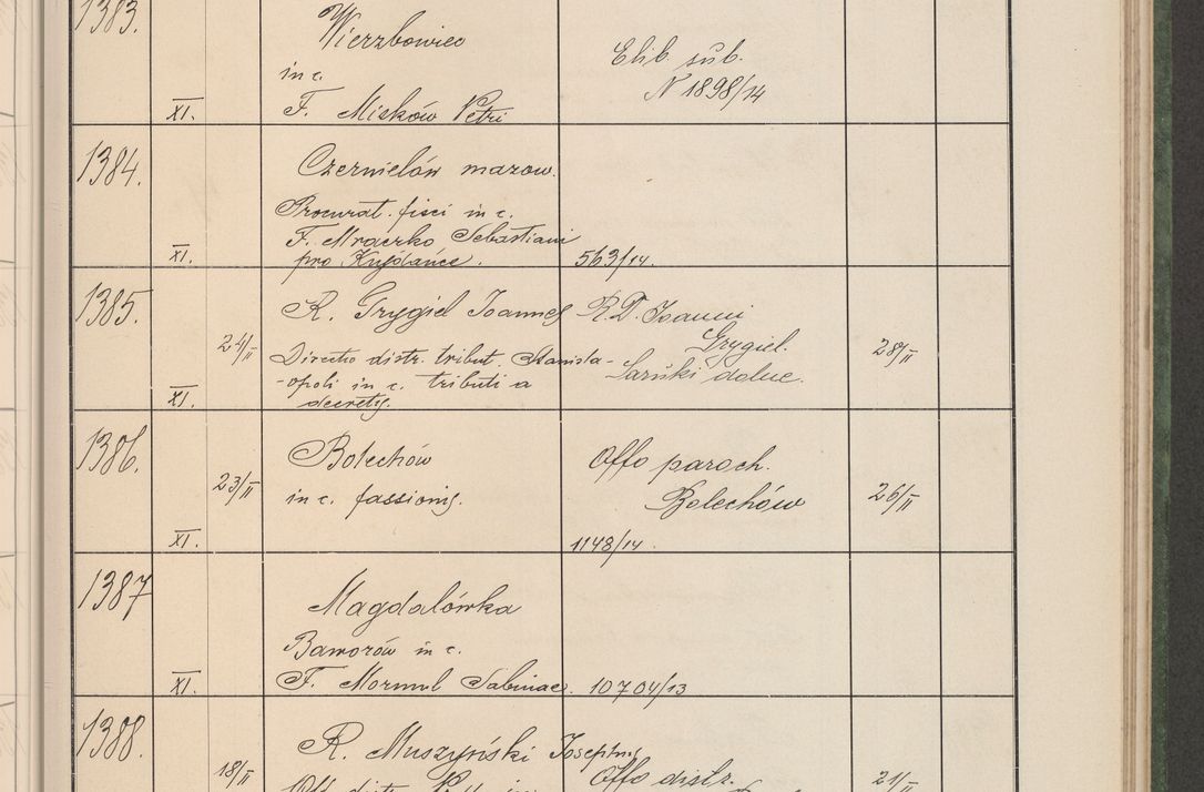 Zdjęcie nr 144 dla obiektu archiwalnego: Protocollum Consistorii lat. Leop. 1914