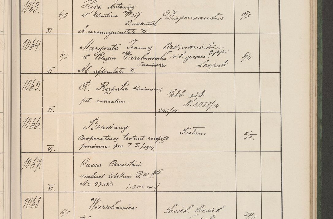 Zdjęcie nr 112 dla obiektu archiwalnego: Protocollum Consistorii lat. Leop. 1914