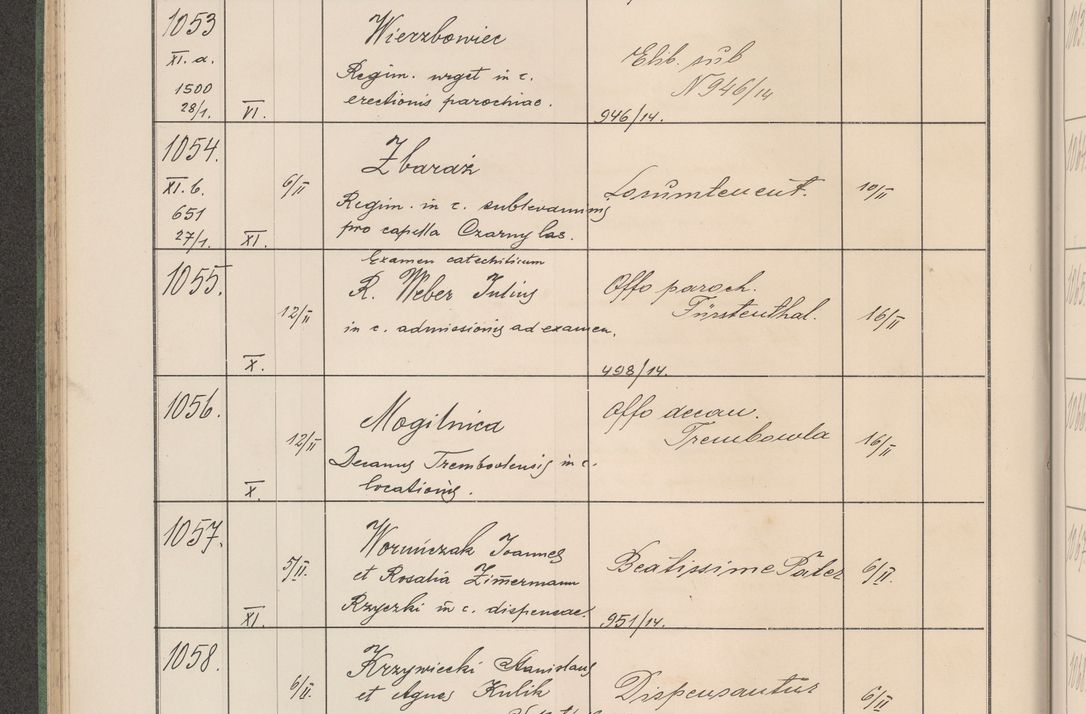 Zdjęcie nr 111 dla obiektu archiwalnego: Protocollum Consistorii lat. Leop. 1914