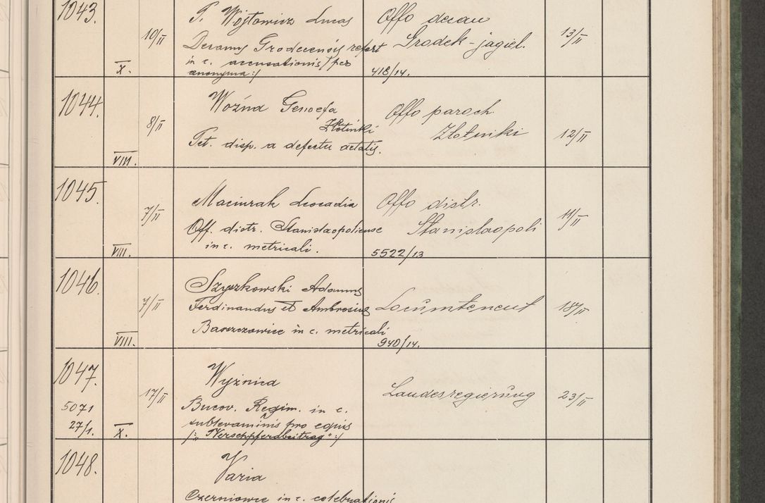 Zdjęcie nr 110 dla obiektu archiwalnego: Protocollum Consistorii lat. Leop. 1914