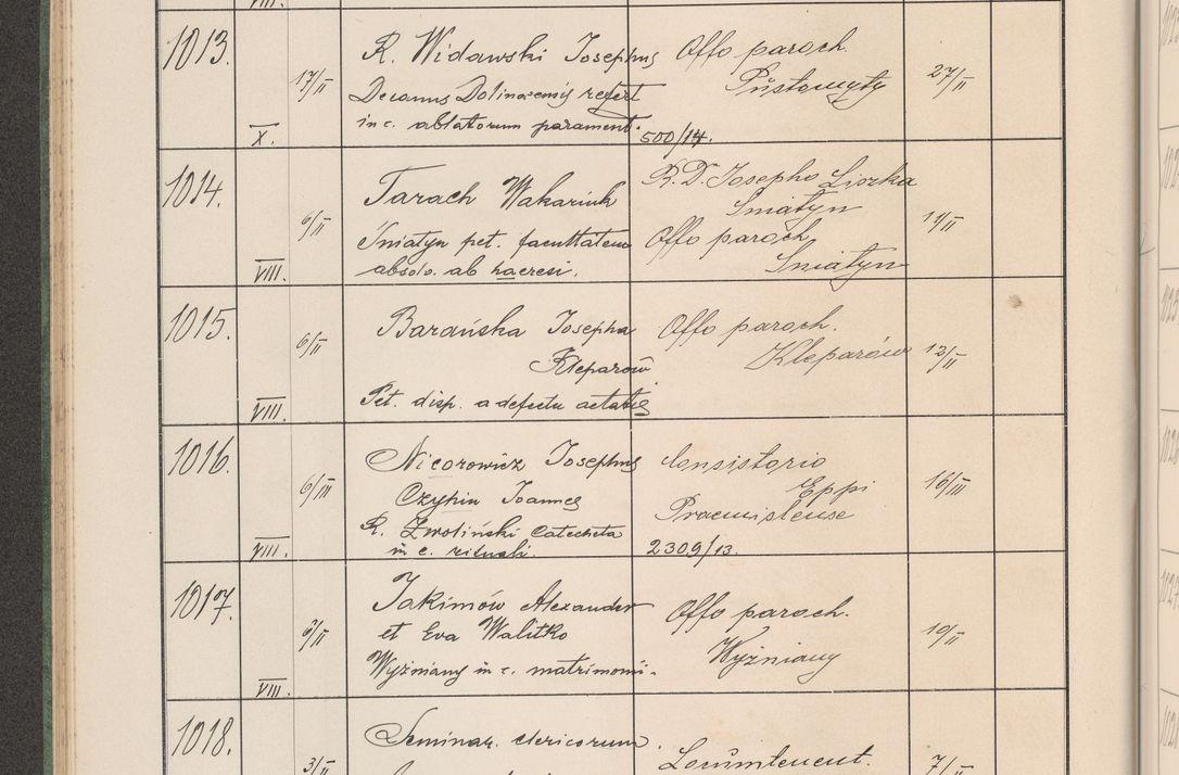 Zdjęcie nr 107 dla obiektu archiwalnego: Protocollum Consistorii lat. Leop. 1914