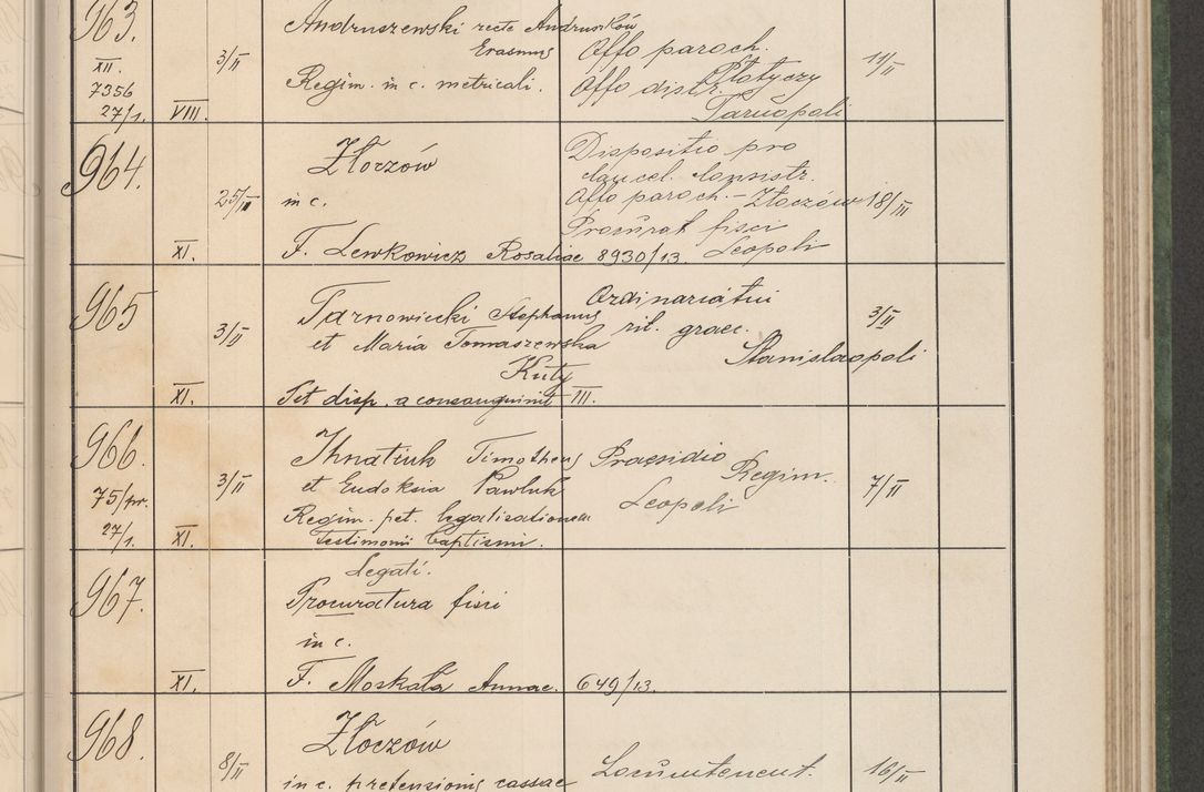 Zdjęcie nr 102 dla obiektu archiwalnego: Protocollum Consistorii lat. Leop. 1914