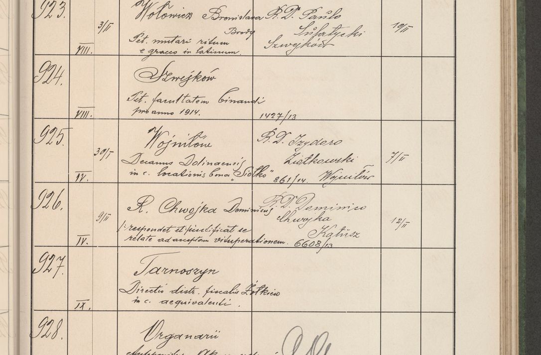 Zdjęcie nr 98 dla obiektu archiwalnego: Protocollum Consistorii lat. Leop. 1914