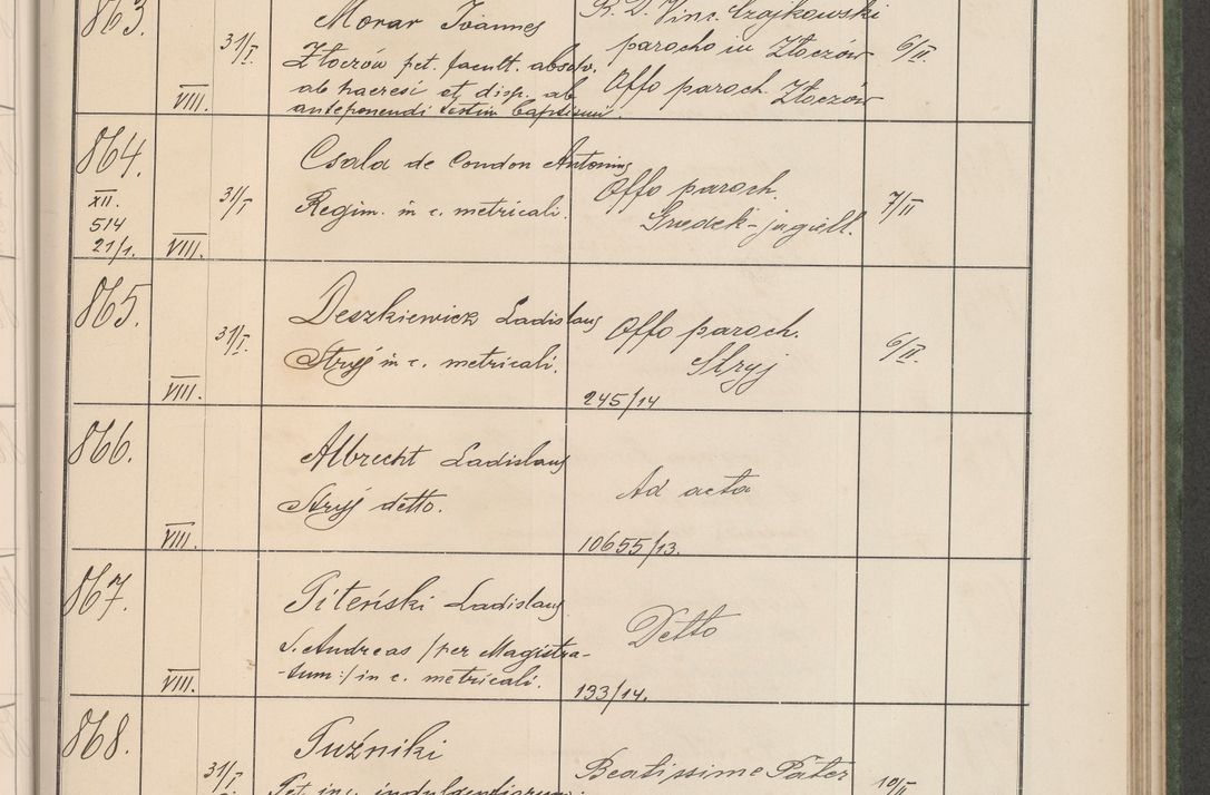 Zdjęcie nr 92 dla obiektu archiwalnego: Protocollum Consistorii lat. Leop. 1914