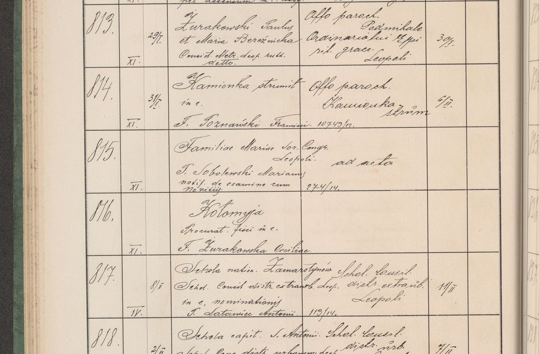 Zdjęcie nr 87 dla obiektu archiwalnego: Protocollum Consistorii lat. Leop. 1914