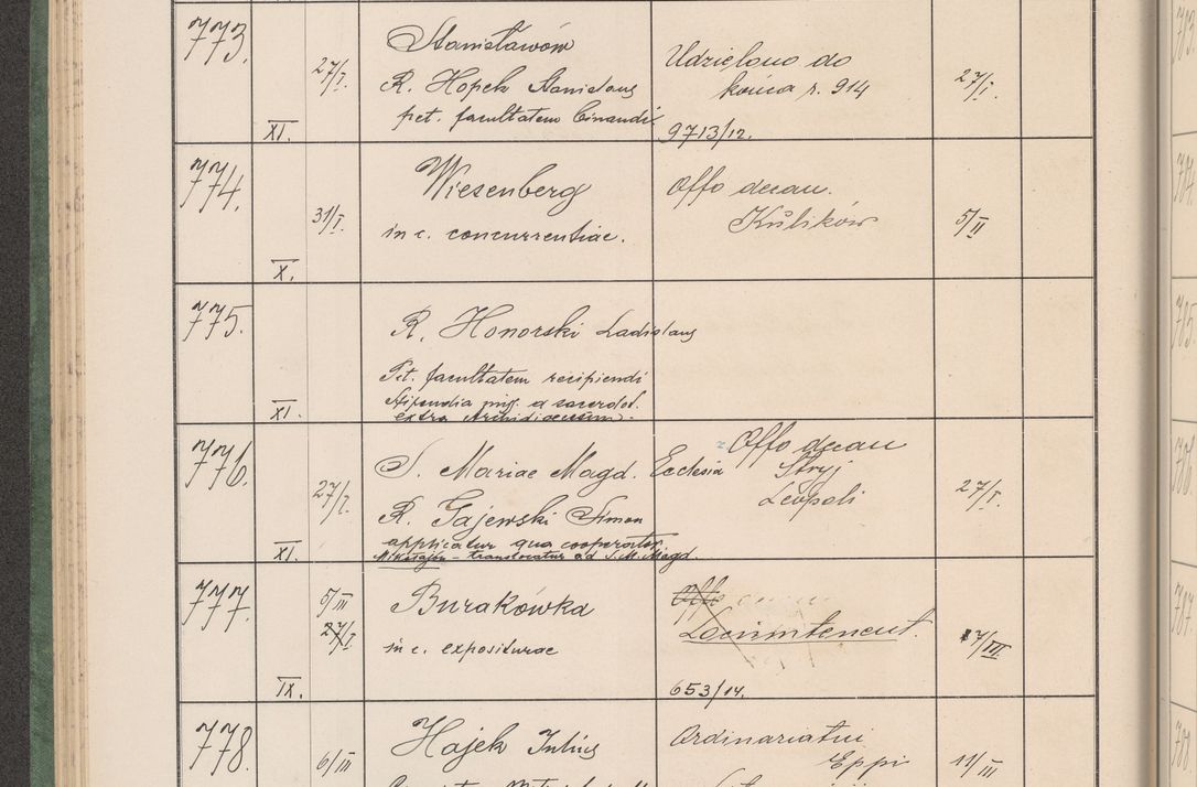 Zdjęcie nr 83 dla obiektu archiwalnego: Protocollum Consistorii lat. Leop. 1914