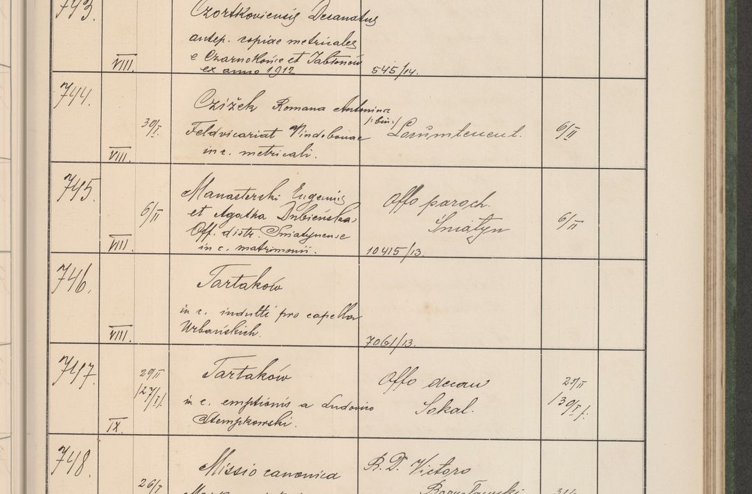 Zdjęcie nr 80 dla obiektu archiwalnego: Protocollum Consistorii lat. Leop. 1914