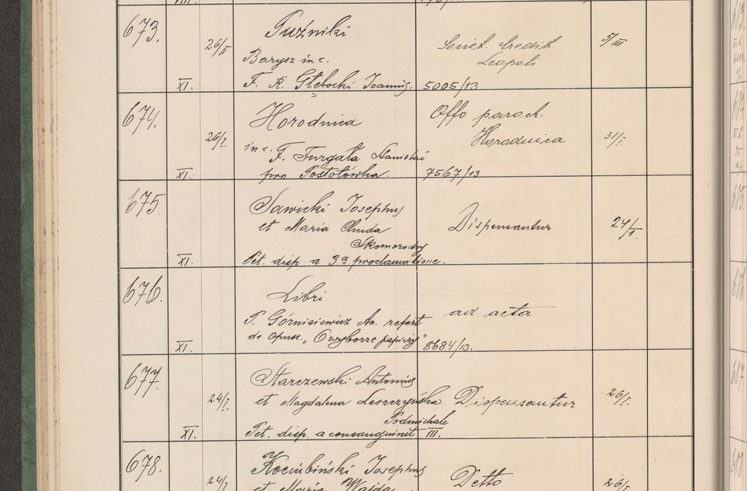 Zdjęcie nr 73 dla obiektu archiwalnego: Protocollum Consistorii lat. Leop. 1914