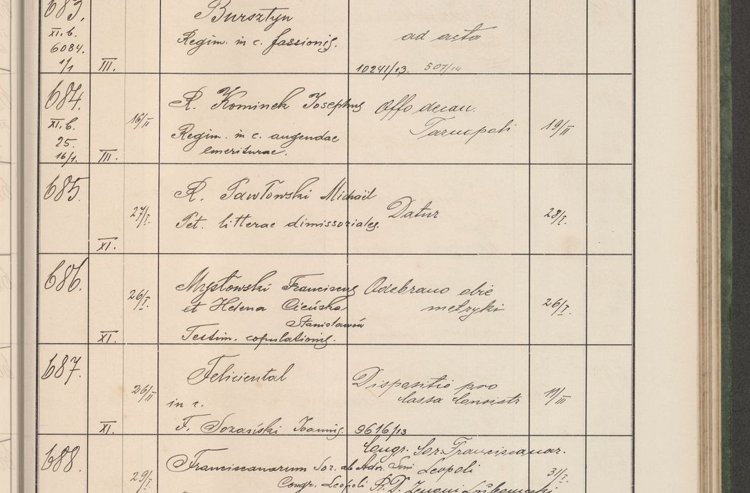 Zdjęcie nr 74 dla obiektu archiwalnego: Protocollum Consistorii lat. Leop. 1914