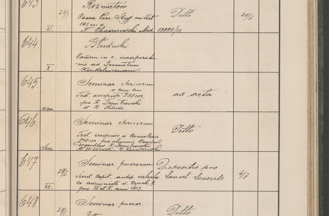Zdjęcie nr 70 dla obiektu archiwalnego: Protocollum Consistorii lat. Leop. 1914