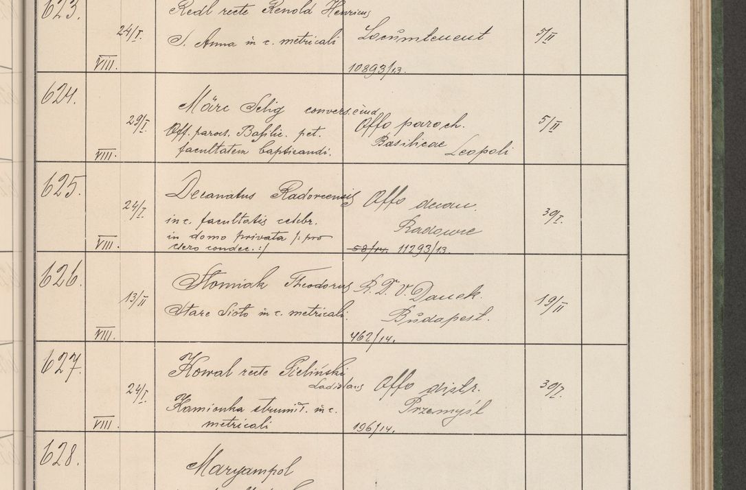 Zdjęcie nr 68 dla obiektu archiwalnego: Protocollum Consistorii lat. Leop. 1914