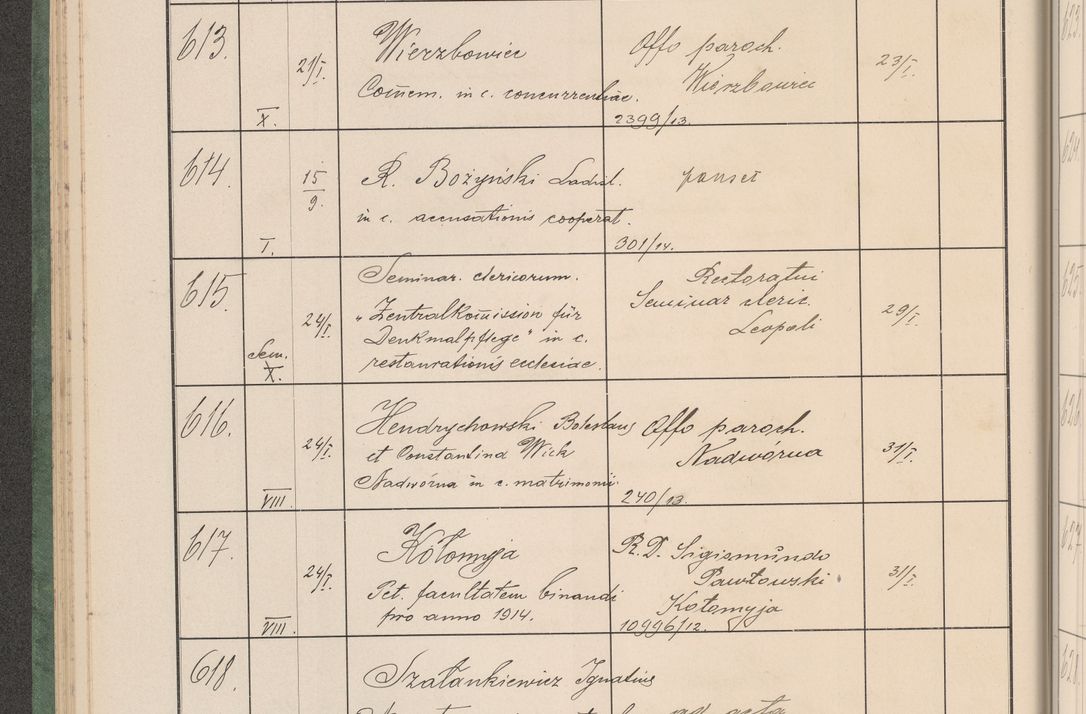 Zdjęcie nr 67 dla obiektu archiwalnego: Protocollum Consistorii lat. Leop. 1914