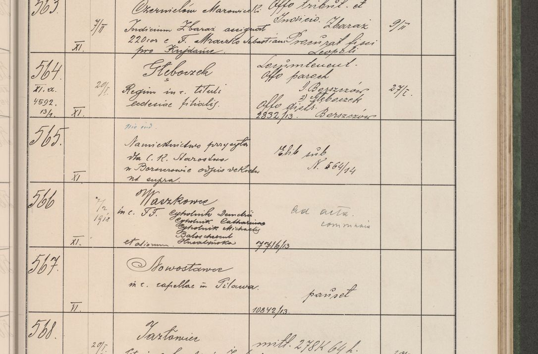 Zdjęcie nr 62 dla obiektu archiwalnego: Protocollum Consistorii lat. Leop. 1914
