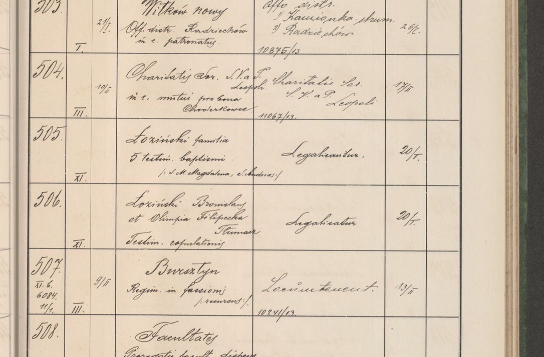 Zdjęcie nr 56 dla obiektu archiwalnego: Protocollum Consistorii lat. Leop. 1914