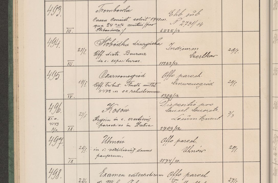 Zdjęcie nr 55 dla obiektu archiwalnego: Protocollum Consistorii lat. Leop. 1914