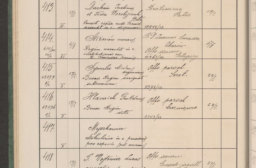 Zdjęcie nr 47 dla obiektu archiwalnego: Protocollum Consistorii lat. Leop. 1914