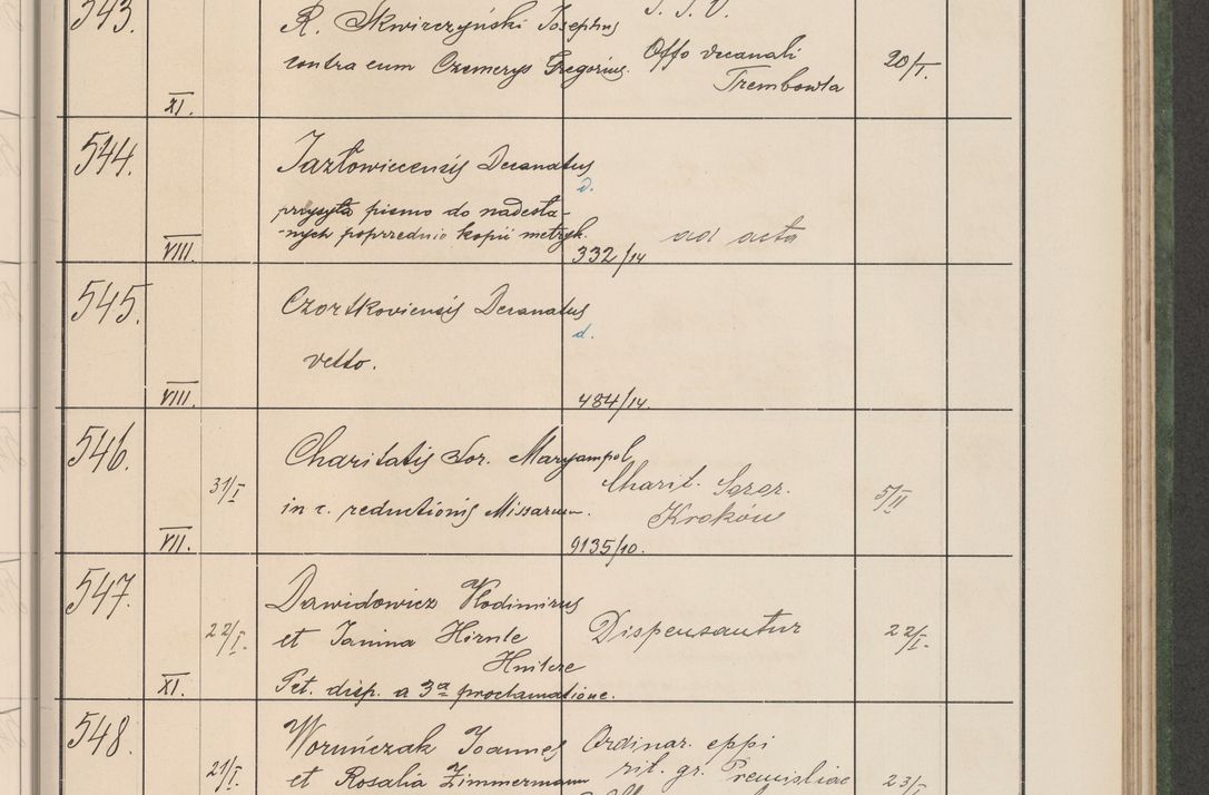 Zdjęcie nr 60 dla obiektu archiwalnego: Protocollum Consistorii lat. Leop. 1914