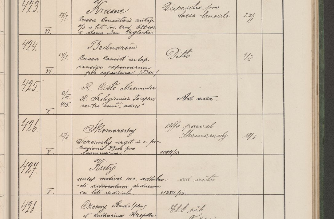 Zdjęcie nr 48 dla obiektu archiwalnego: Protocollum Consistorii lat. Leop. 1914
