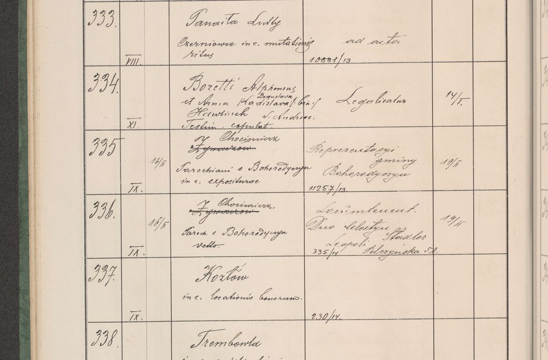 Zdjęcie nr 39 dla obiektu archiwalnego: Protocollum Consistorii lat. Leop. 1914