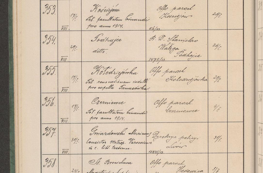 Zdjęcie nr 41 dla obiektu archiwalnego: Protocollum Consistorii lat. Leop. 1914