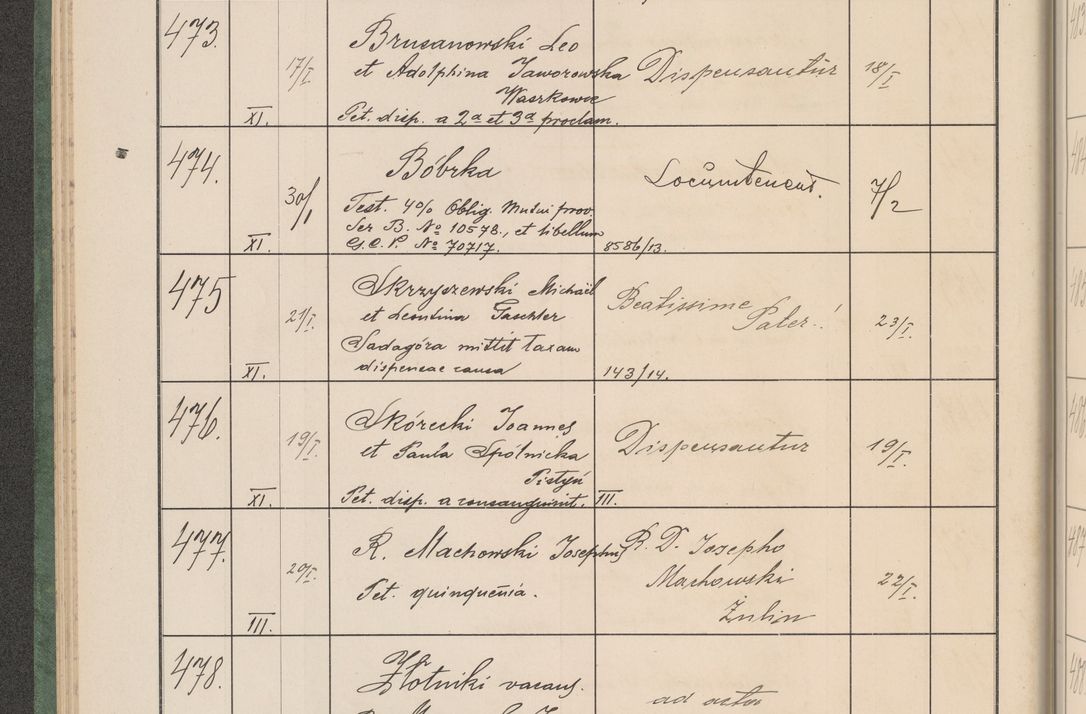 Zdjęcie nr 53 dla obiektu archiwalnego: Protocollum Consistorii lat. Leop. 1914