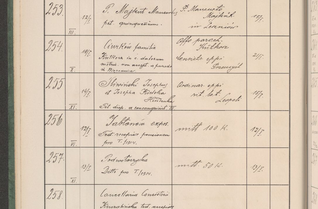 Zdjęcie nr 31 dla obiektu archiwalnego: Protocollum Consistorii lat. Leop. 1914