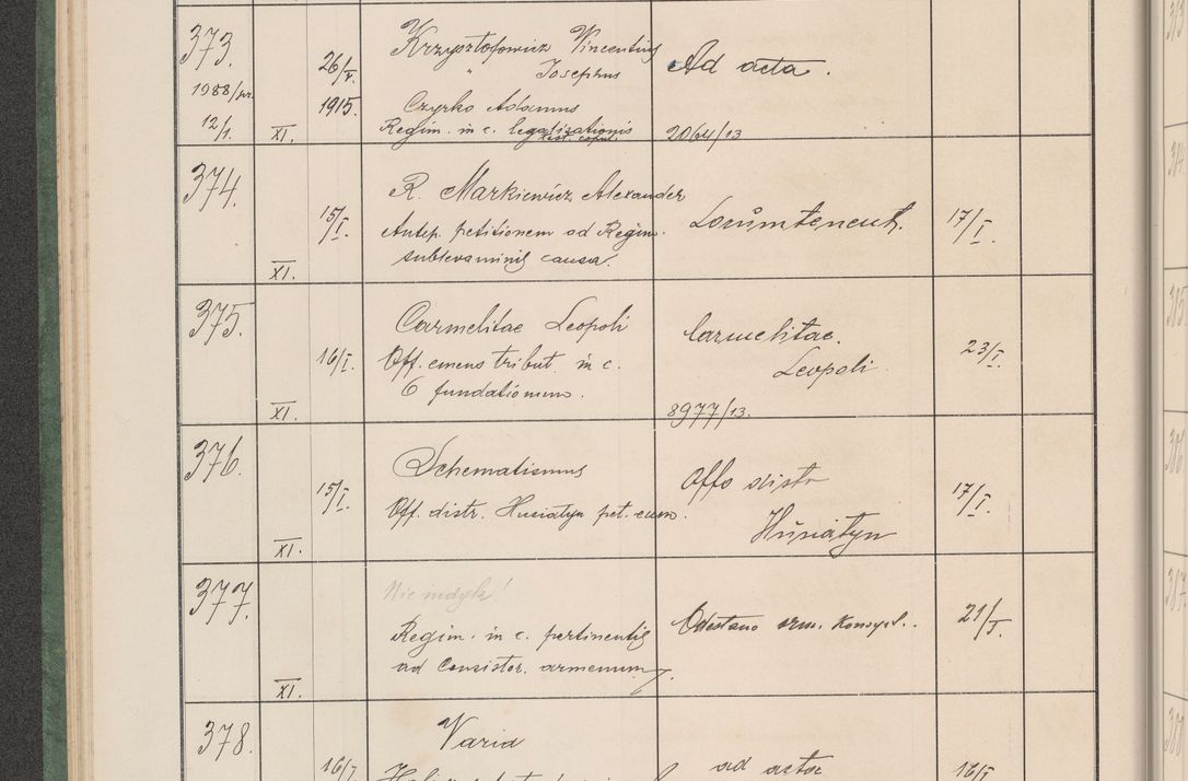 Zdjęcie nr 43 dla obiektu archiwalnego: Protocollum Consistorii lat. Leop. 1914