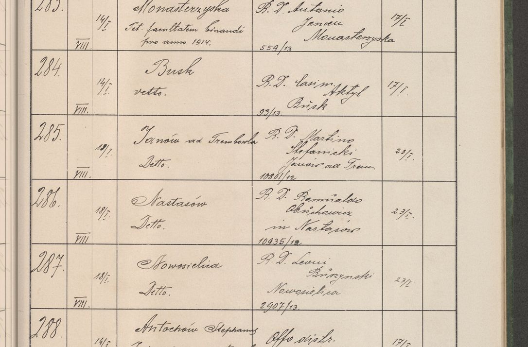 Zdjęcie nr 34 dla obiektu archiwalnego: Protocollum Consistorii lat. Leop. 1914