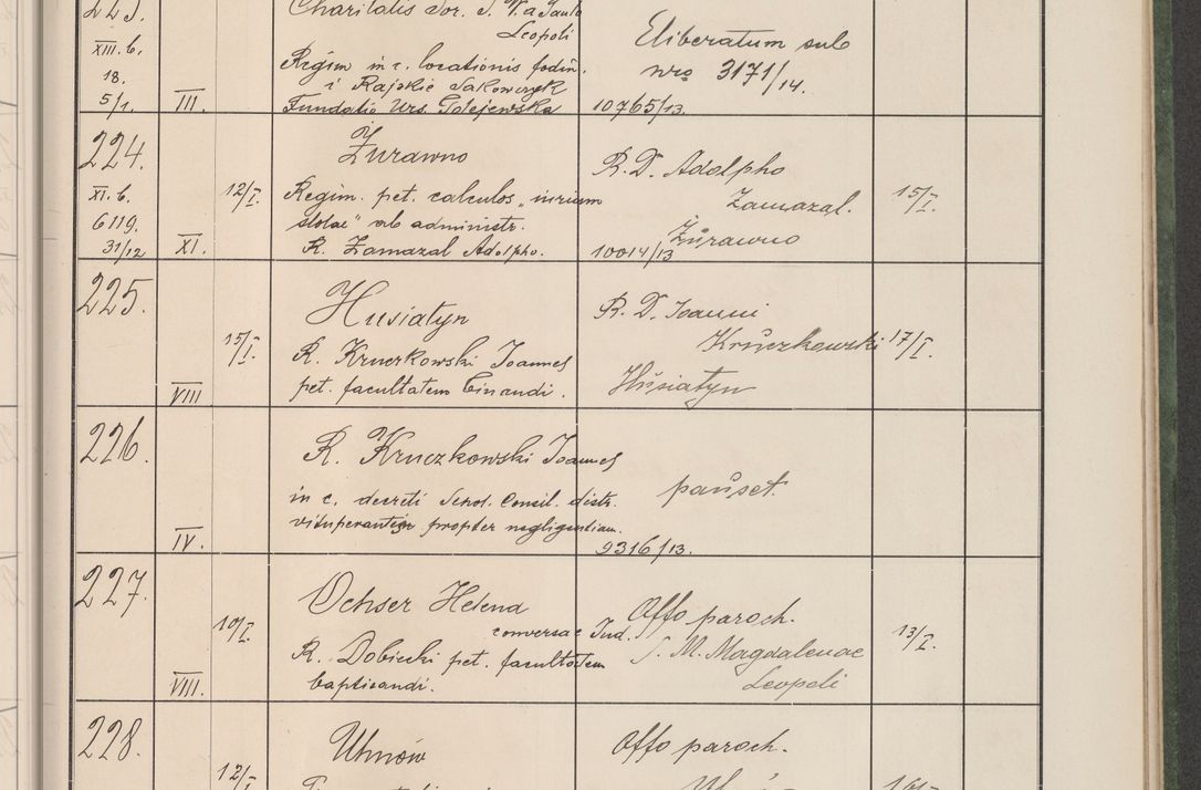 Zdjęcie nr 28 dla obiektu archiwalnego: Protocollum Consistorii lat. Leop. 1914
