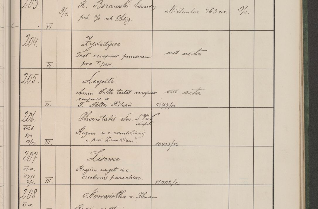 Zdjęcie nr 26 dla obiektu archiwalnego: Protocollum Consistorii lat. Leop. 1914