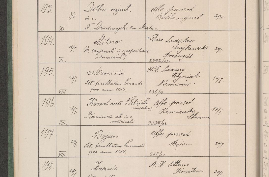 Zdjęcie nr 25 dla obiektu archiwalnego: Protocollum Consistorii lat. Leop. 1914